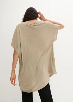 bonprix bonprix Camiseta de viscosa fluida Caqui nuevo Hot