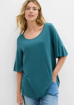 bonprix bonprix Camiseta de viscosa suave verde pimiento Online