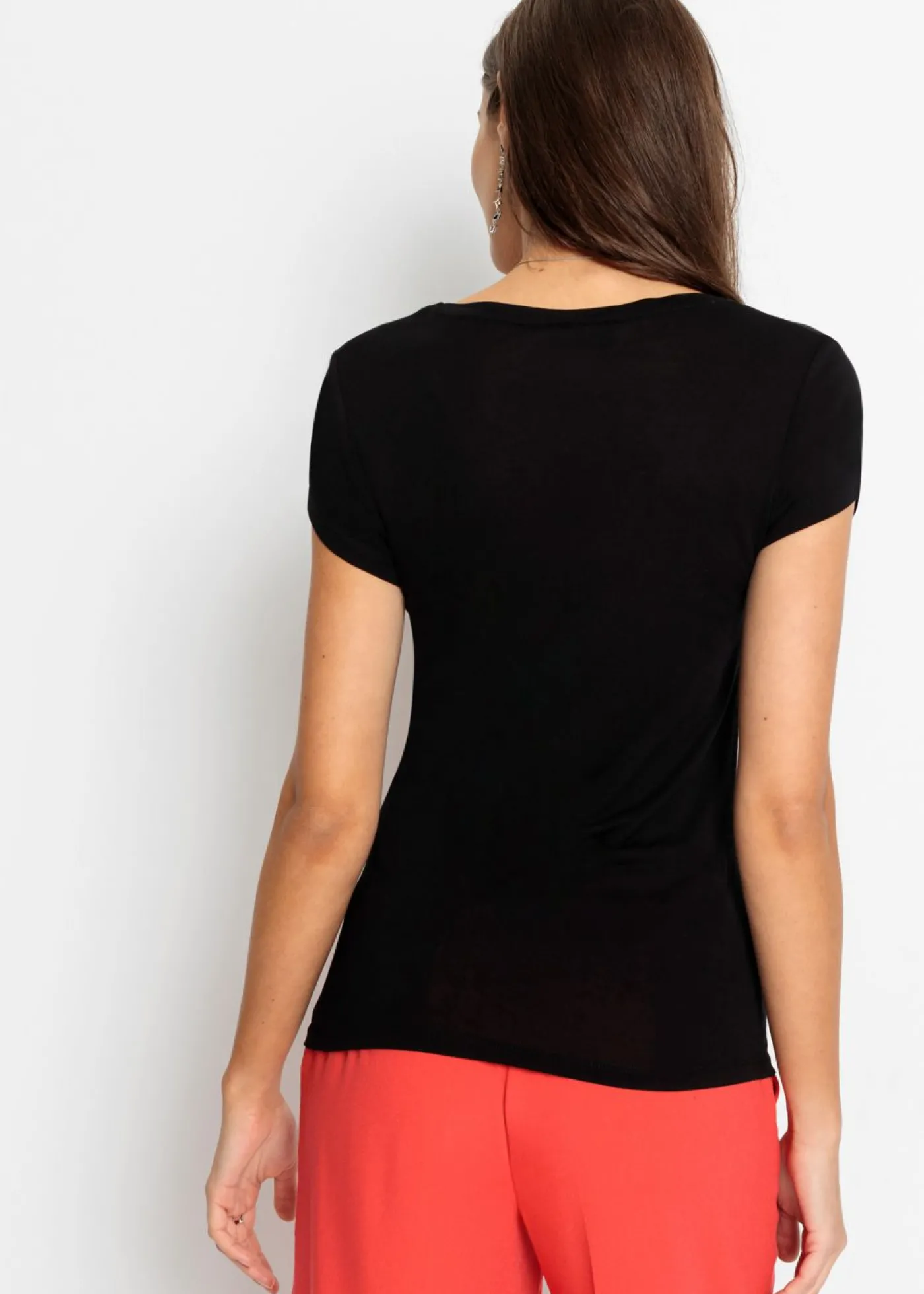 bonprix bonprix Camiseta de viscosa suave Amarillo medio Discount