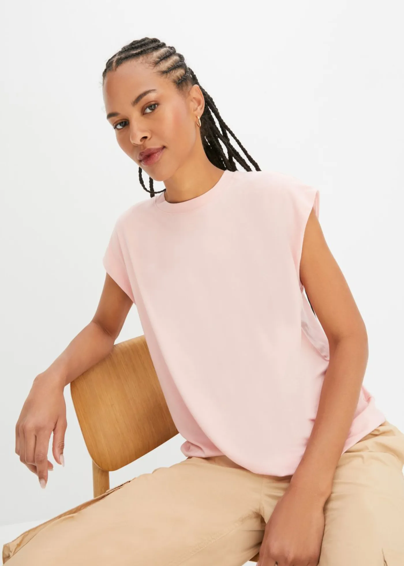 bonprix bonprix Camiseta de viscosa suave rosa pastel Hot