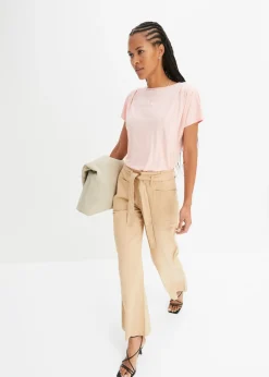 bonprix bonprix Camiseta de viscosa suave rosa pastel Discount