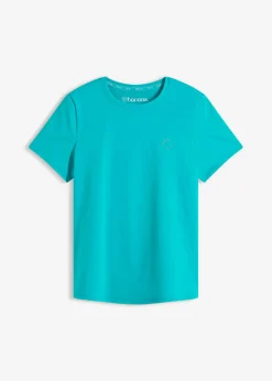 bonprix bonprix Camiseta deportiva de algodón resistente Esmeralda Outlet