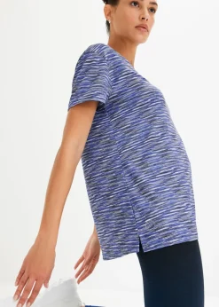 bonprix bonprix Camiseta deportiva holgada de material de secado rápido Azul jaspeado Outlet