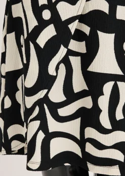 bonprix bonprix Camiseta estampada Negro-blanco lana Sale