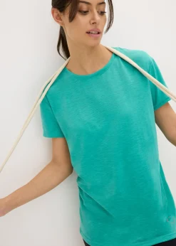 bonprix bonprix Camiseta funcional de secado rápido (2 unidades) Esmeralda-negro Sale