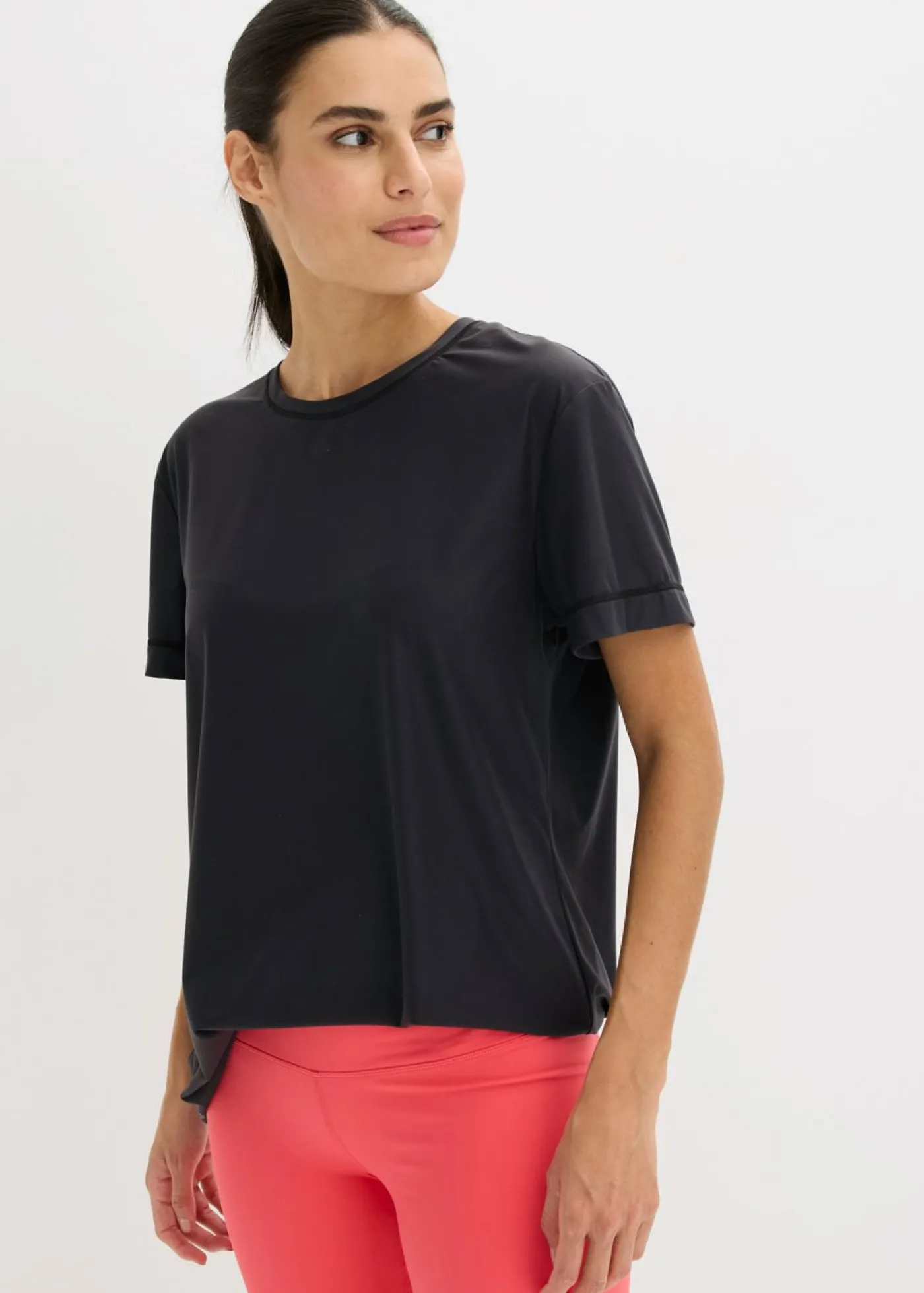 bonprix bonprix Camiseta funcional ultrasuave de secado rápido Negro Outlet