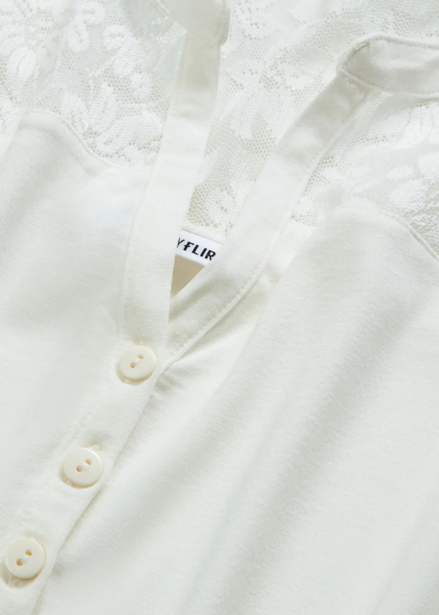 bonprix bonprix Camiseta henley de mezcla de viscosa Blanco lana Clearance