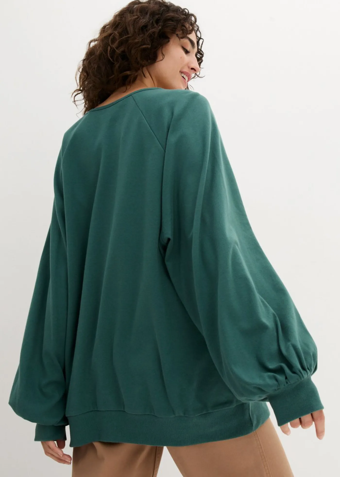 bonprix bonprix Camiseta holgada verde mate Discount