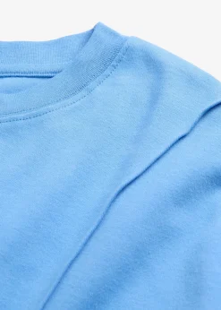 bonprix bonprix Camiseta holgada de algodón orgánico puro azul provenzal Best