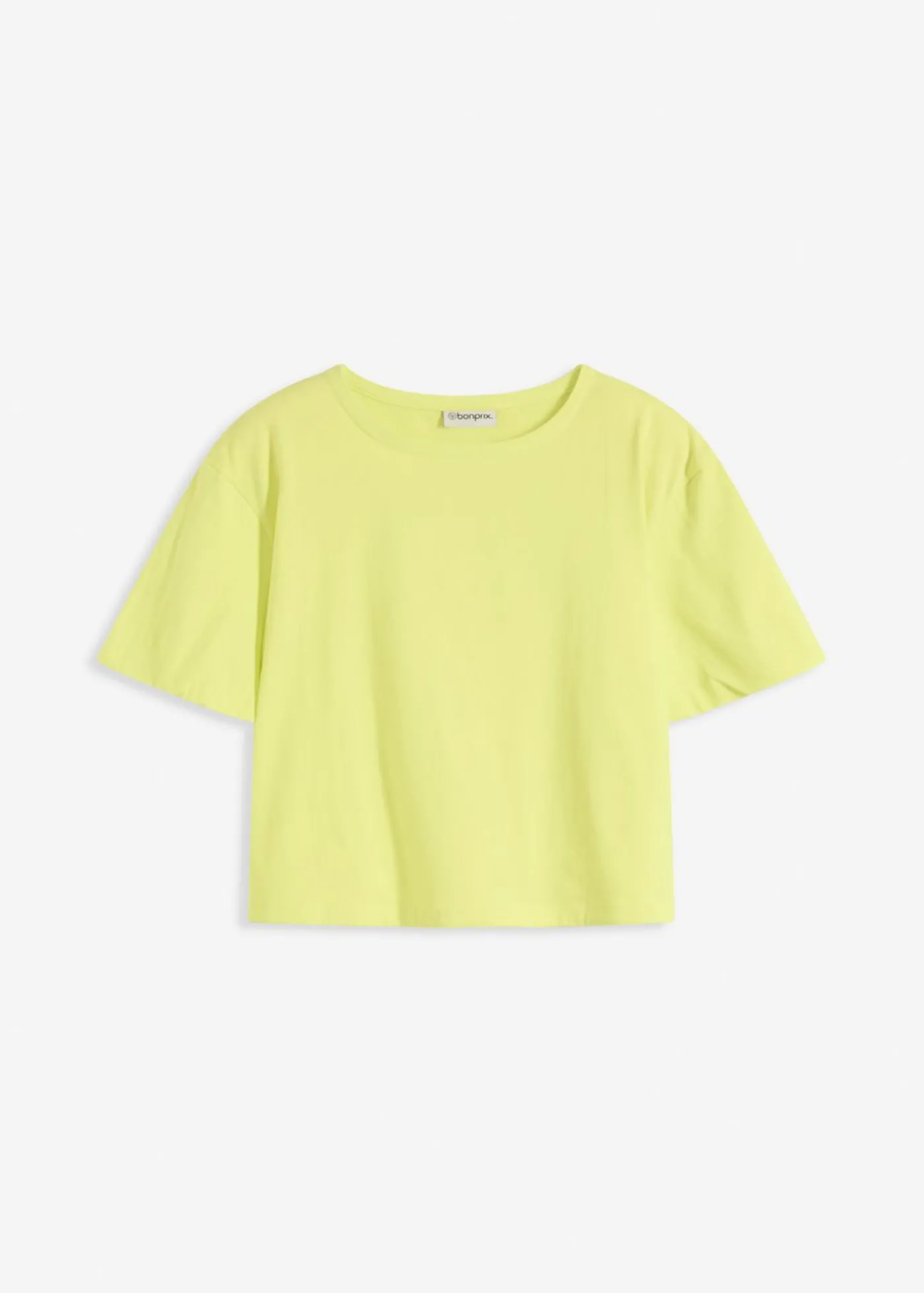 bonprix bonprix Camiseta holgada de algodón orgánico puro Amarillo cítrico New