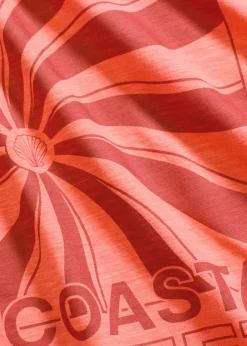 bonprix bonprix Camiseta holgada de algodón orgánico puro Salmón claro Best