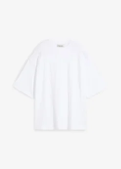 bonprix bonprix Camiseta holgada de algodón orgánico puro y pesado Blanco Best