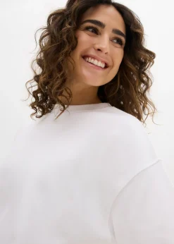 bonprix bonprix Camiseta holgada de algodón orgánico puro y pesado Blanco Best