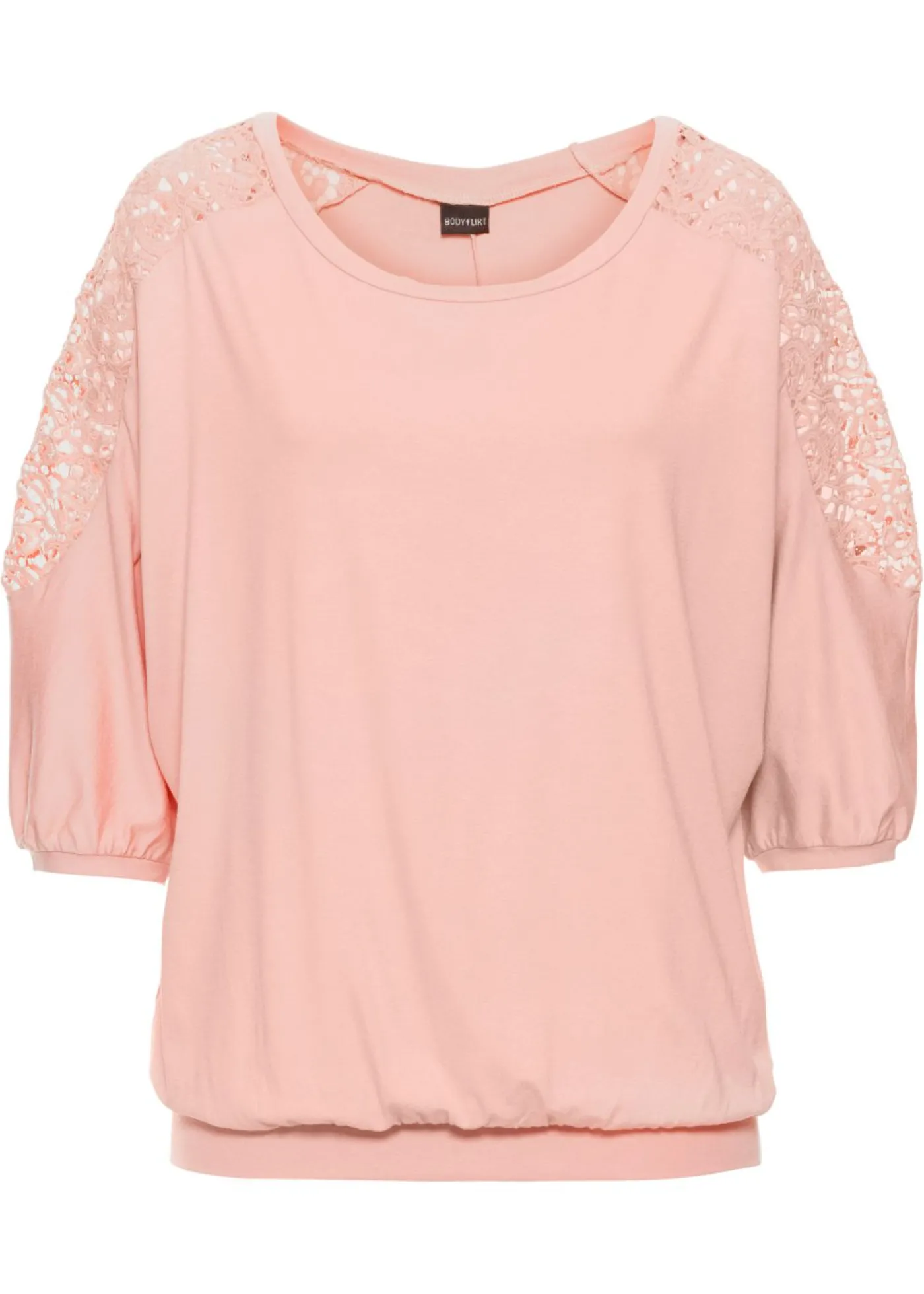 bonprix bonprix Camiseta holgada de mezcla de viscosa Rosa vintage Clearance