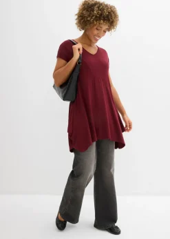 bonprix bonprix Camiseta larga rojo avellana Best