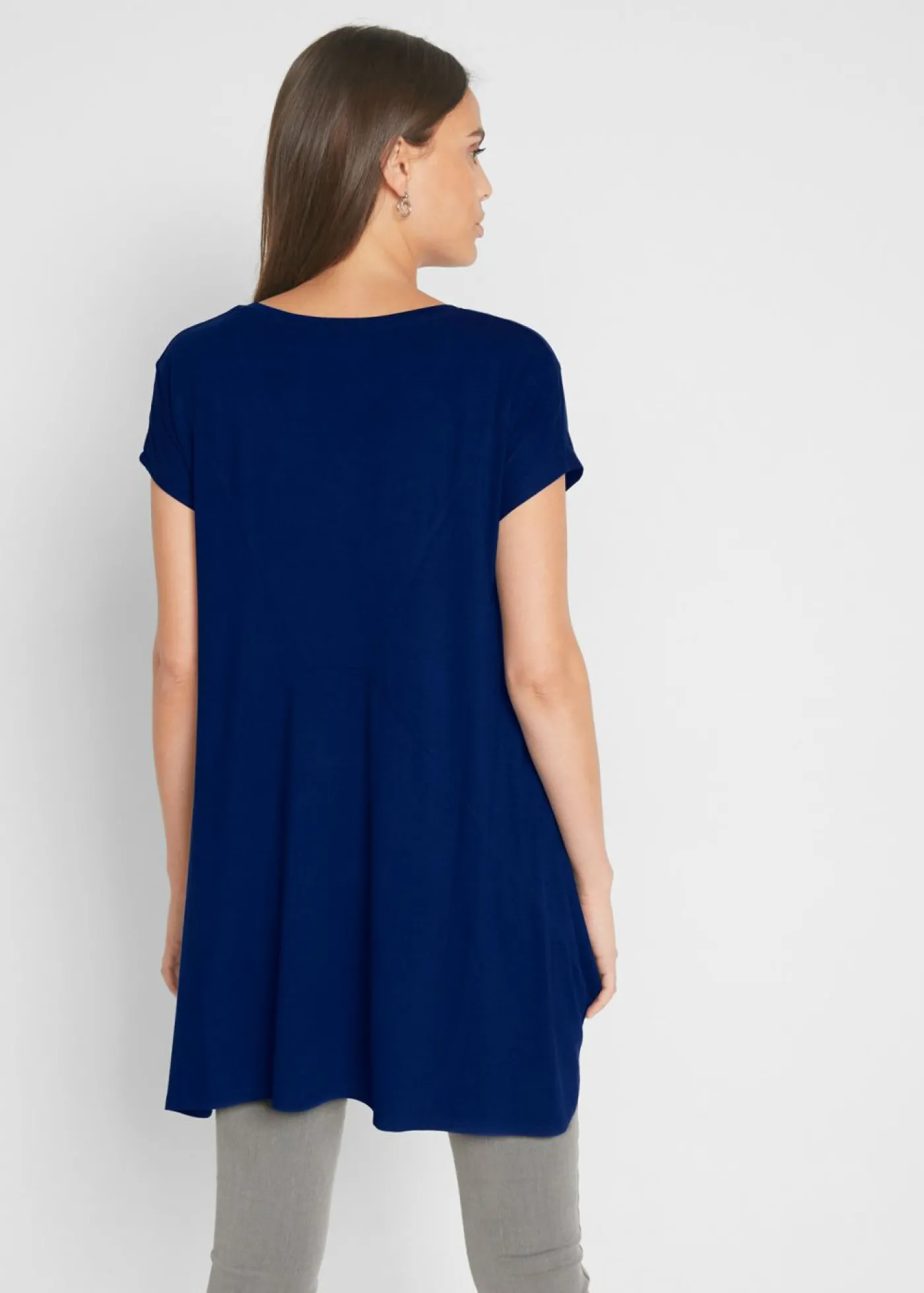 bonprix bonprix Camiseta larga Azul oxford Sale
