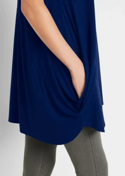 bonprix bonprix Camiseta larga Azul oxford Sale