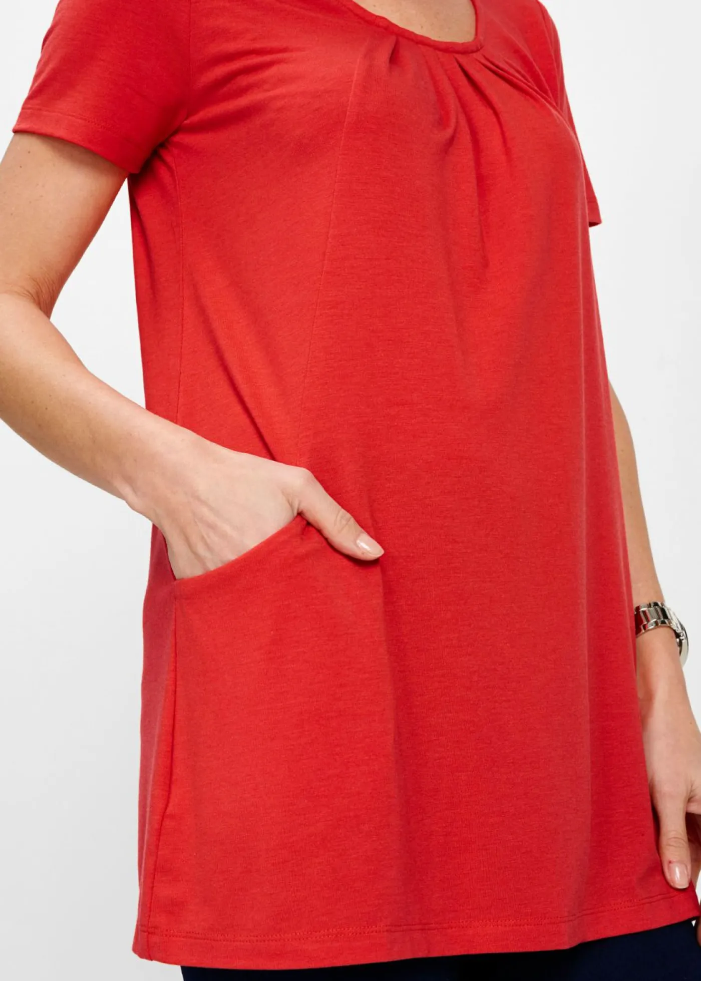 bonprix bonprix Camiseta larga con viscosa fresa