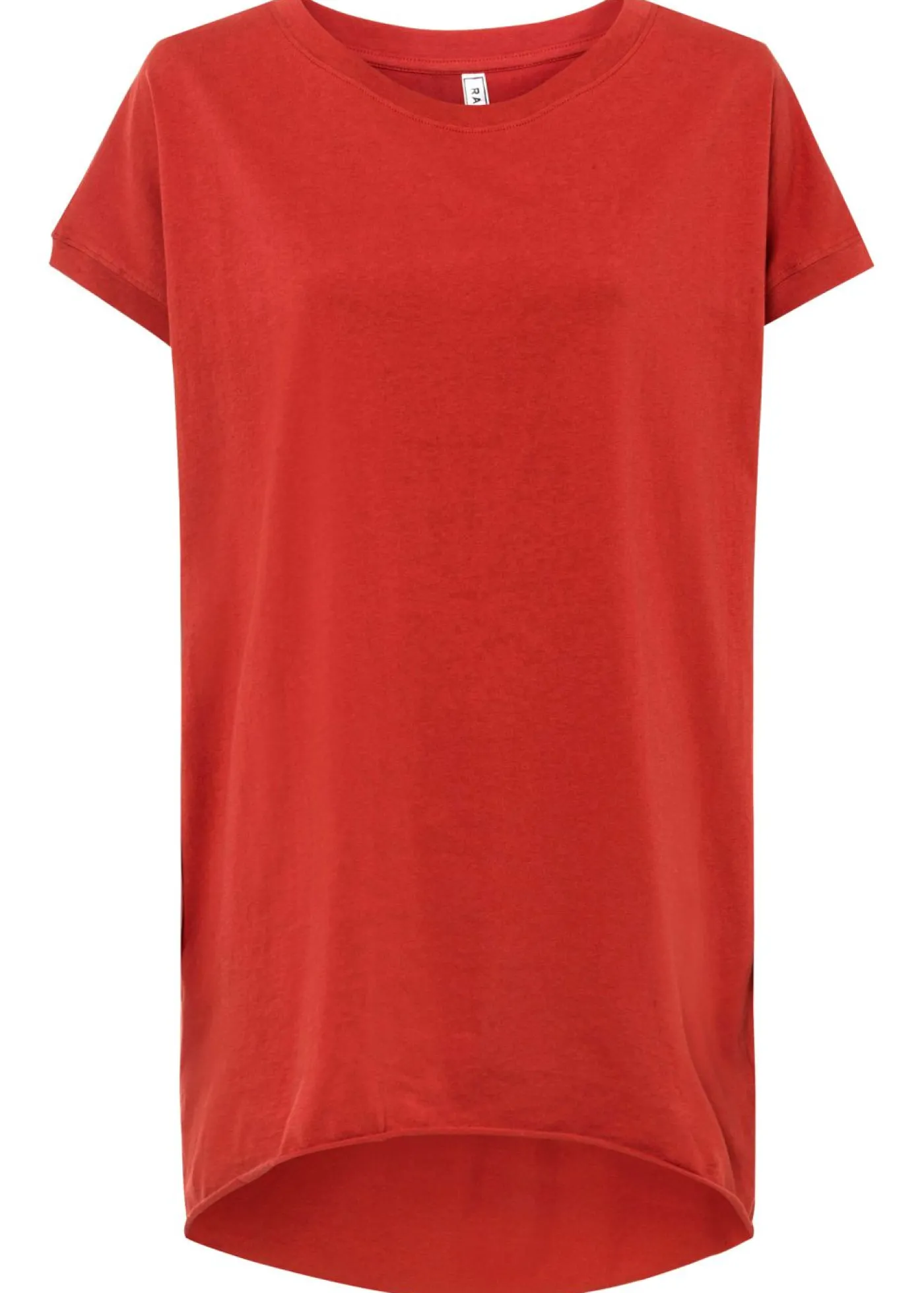 bonprix bonprix Camiseta larga de algodón puro rojo carmín Online