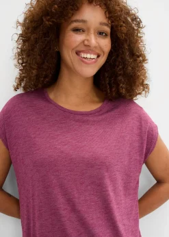 bonprix bonprix Camiseta larga de mezcla de viscosa Baya