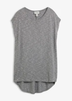 bonprix bonprix Camiseta larga de mezcla de viscosa Gris Hot