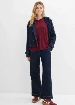 bonprix bonprix Camiseta larga de viscosa suave rojo avellana Hot