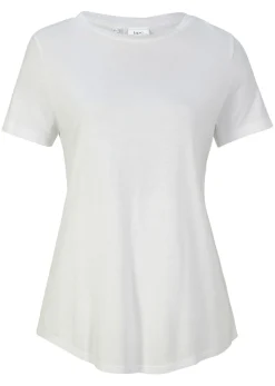 bonprix bonprix Camiseta larga de viscosa suave Blanco Sale