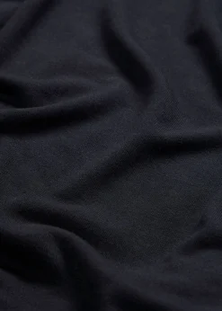 bonprix bonprix Camiseta larga de viscosa suave Negro Clearance