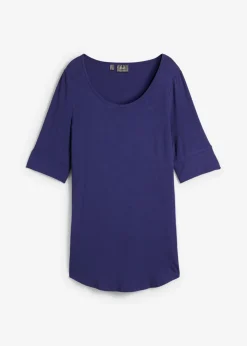 bonprix bonprix Camiseta larga de viscosa suave azul medianoche. Best