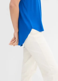 bonprix bonprix Camiseta larga de viscosa suave Azul ártico Clearance