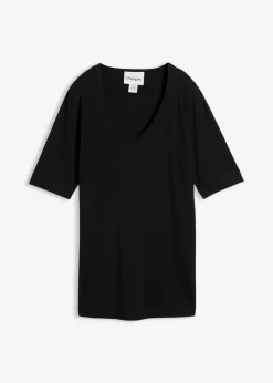 bonprix bonprix Camiseta larga favorecedora Negro