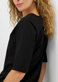 bonprix bonprix Camiseta larga favorecedora Negro