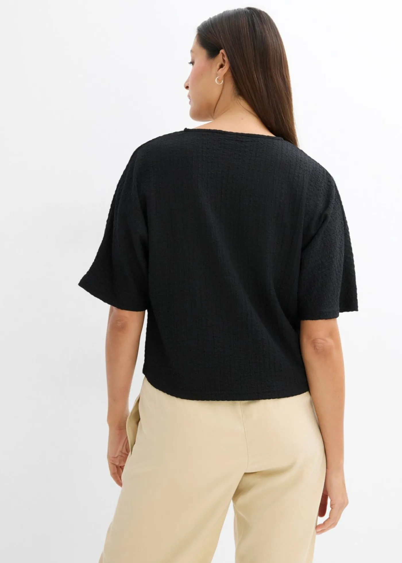 bonprix bonprix Camiseta oversize Negro Discount