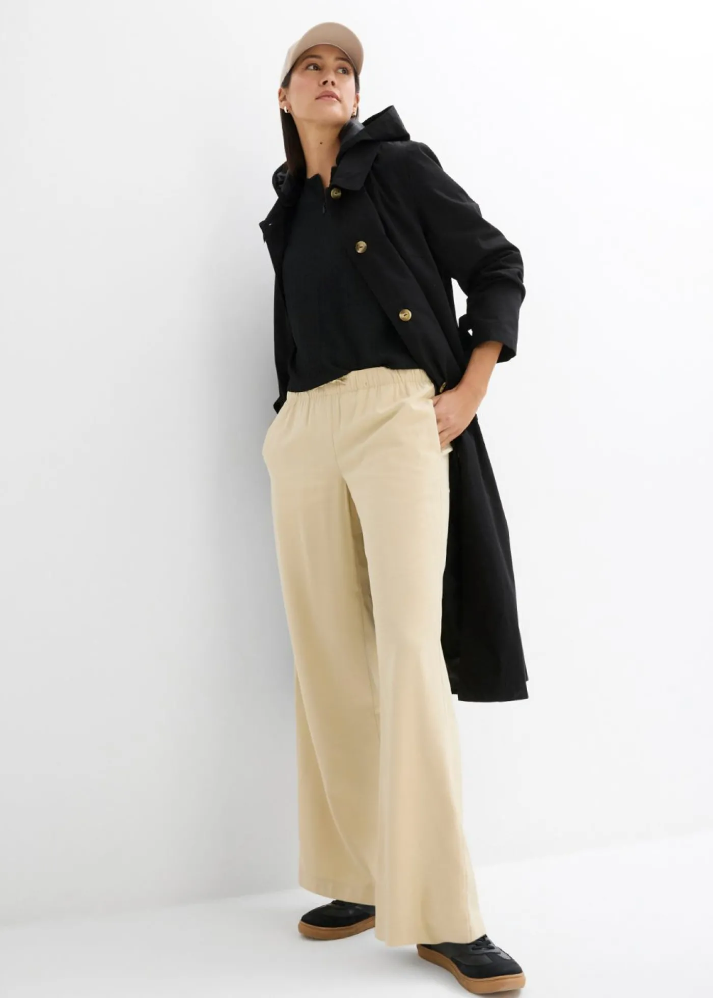 bonprix bonprix Camiseta oversize Negro Discount