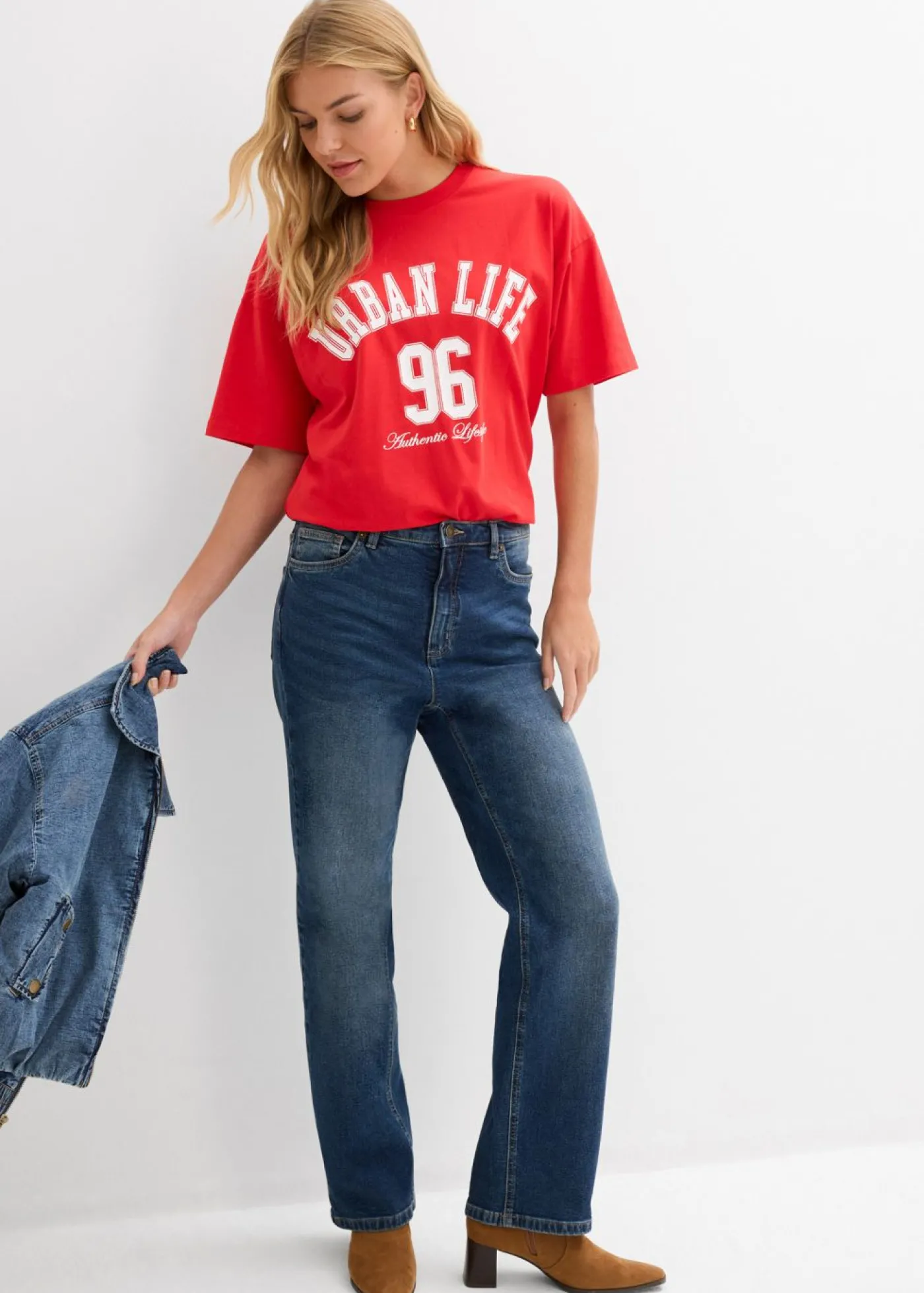 bonprix bonprix Camiseta oversize fresa Sale
