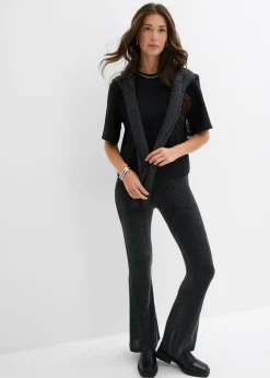 bonprix bonprix Camiseta oversize con aplicaciones Negro Best