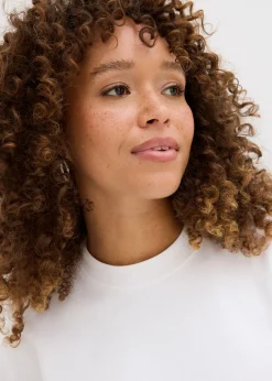bonprix bonprix Camiseta oversize, corta, de algodón orgánico puro y pesado Gris claro jaspeado Discount