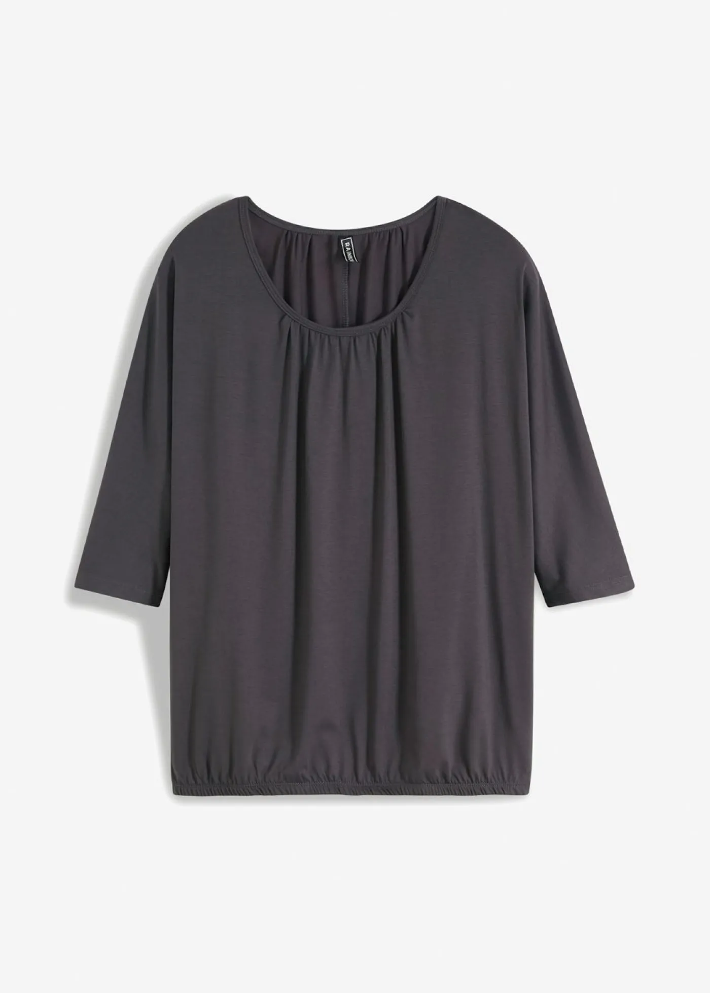 bonprix bonprix Camiseta oversize de mezcla de viscosa pizarra Outlet