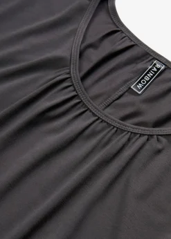 bonprix bonprix Camiseta oversize de mezcla de viscosa pizarra Outlet