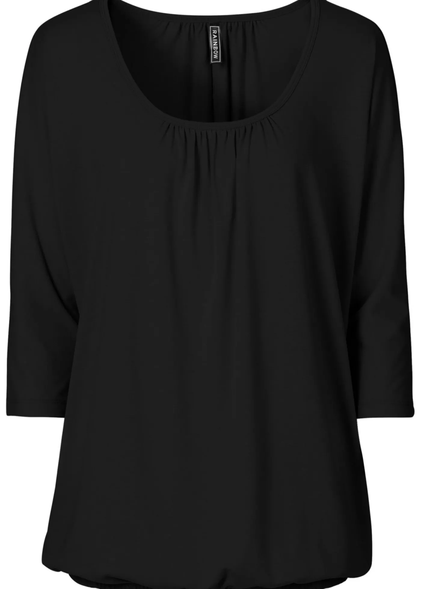 bonprix bonprix Camiseta oversize de mezcla de viscosa Negro Best
