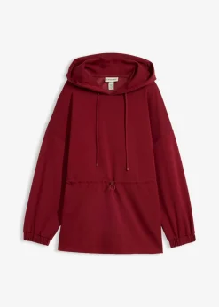 bonprix bonprix Camiseta oversize de neopreno suave Rojo rubí