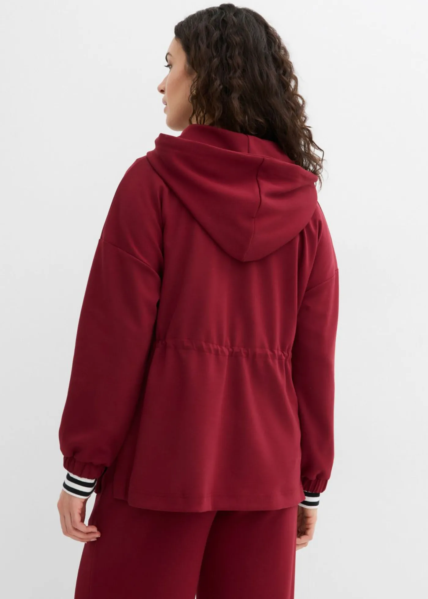 bonprix bonprix Camiseta oversize de neopreno suave Rojo rubí