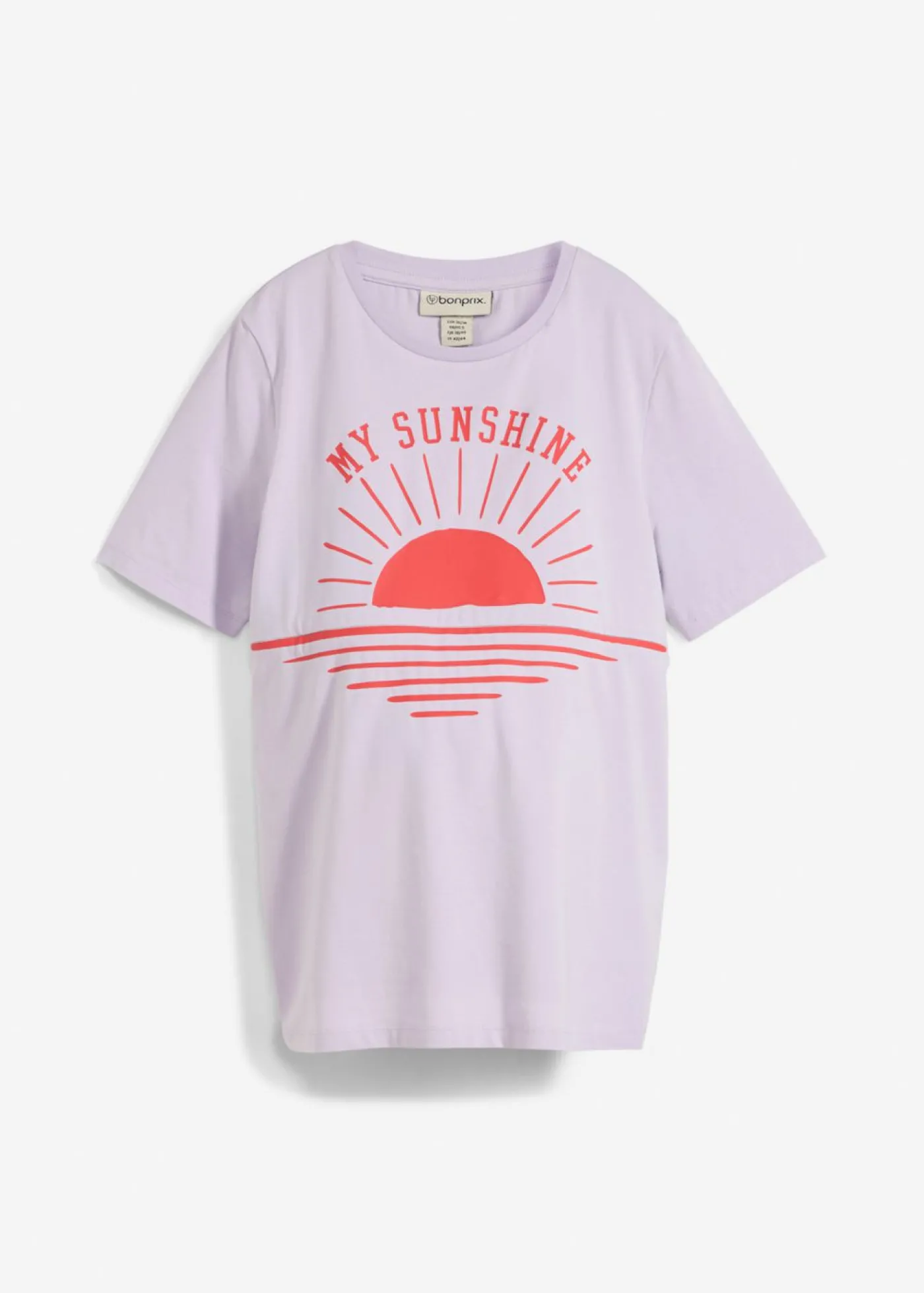 bonprix bonprix Camiseta premamá y de lactancia 2 en 1 de algodón orgánico lila pastel Hot