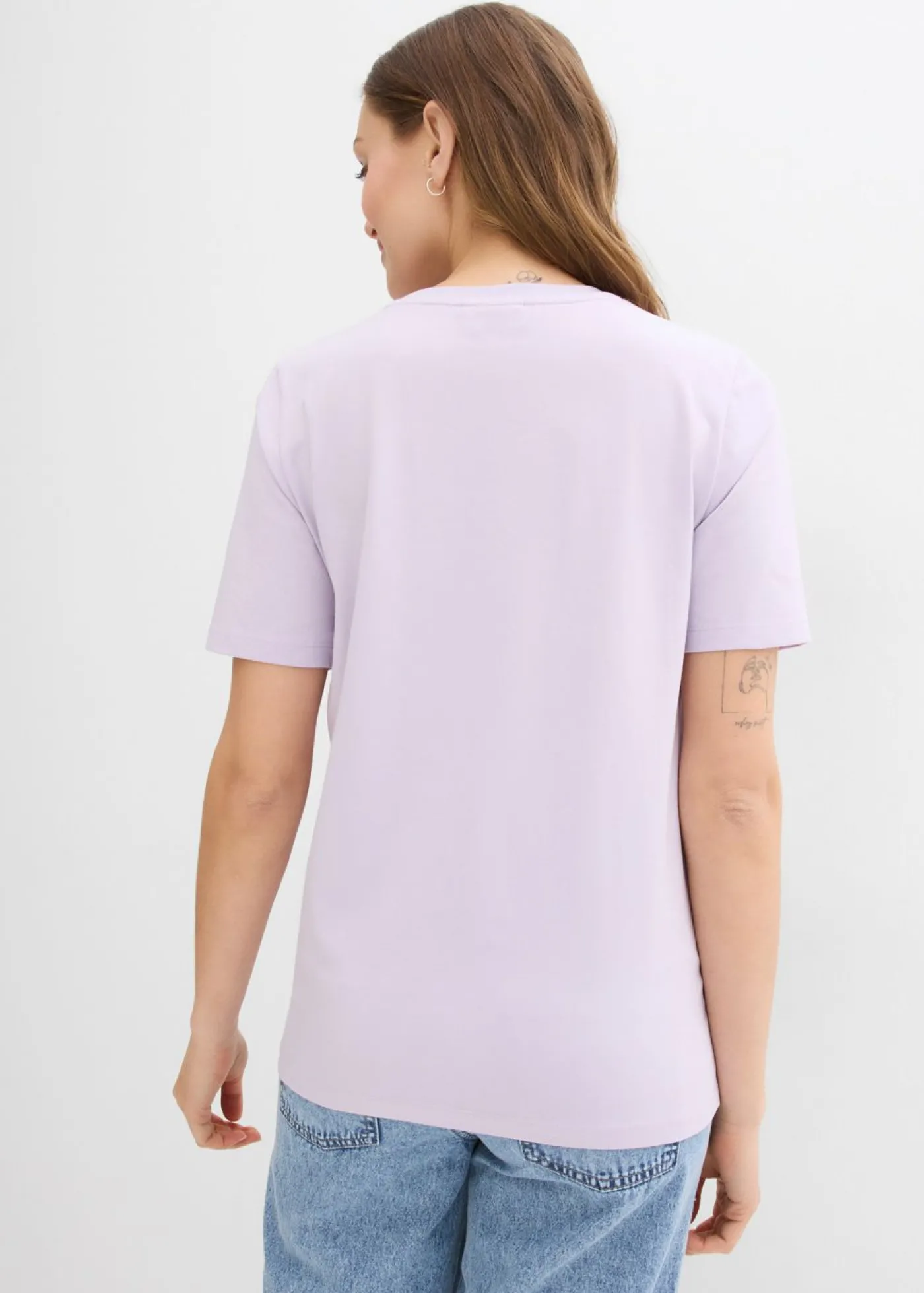 bonprix bonprix Camiseta premamá y de lactancia 2 en 1 de algodón orgánico lila pastel Hot