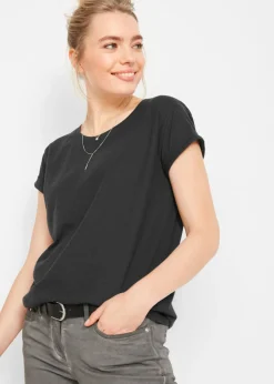 bonprix bonprix Camiseta tipo boxy Negro