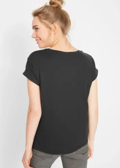 bonprix bonprix Camiseta tipo boxy Negro