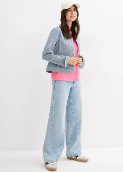 bonprix bonprix Camiseta tipo boxy azul cielo Discount