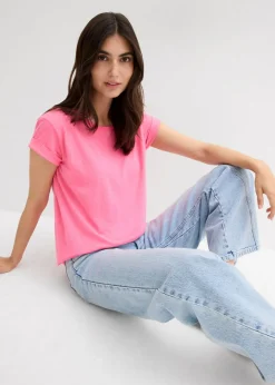 bonprix bonprix Camiseta tipo boxy azul cielo Discount