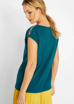 bonprix bonprix Camiseta tipo boxy Verde azulado Online