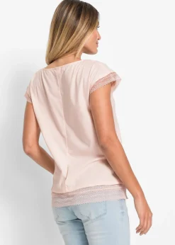 bonprix bonprix Camiseta tipo boxy de algodón Rosa